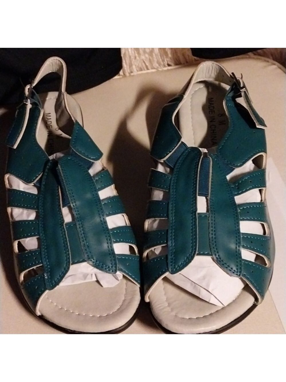 ALLISON WOMEN TEAL SANDAL NWT SIZE 8M